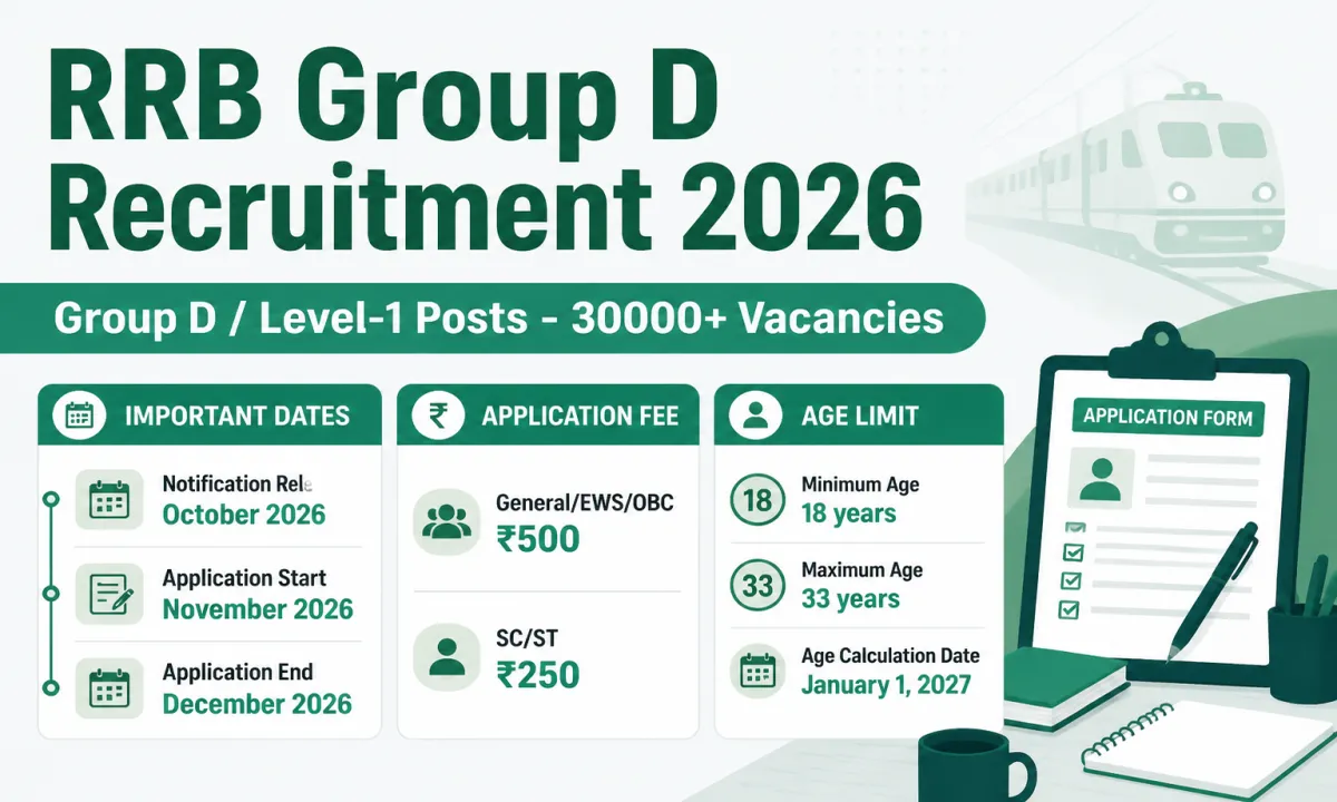 RRB Group D Recruitment 2026